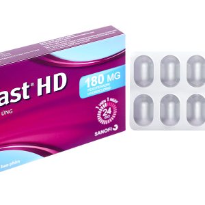 Telfast HD 180mg trị viêm mũi dị ứng, mề đay vô căn mạn tính (1 vỉ x 10 viên)