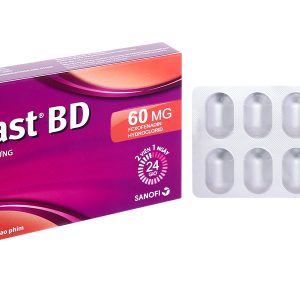Telfast BD 60mg trị viêm mũi dị ứng, mề đay vô căn mạn tính (1 vỉ x 10 viên)