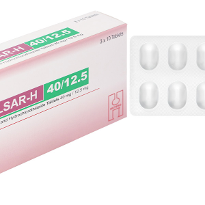 Telsar-H 40/12.5 trị tăng huyết áp (3 vỉ x 10 viên)