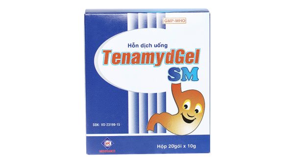 Hỗn dịch uống TenamydGel SM làm dịu triệu chứng do tăng acid dạ dày (20 gói x 10g)
