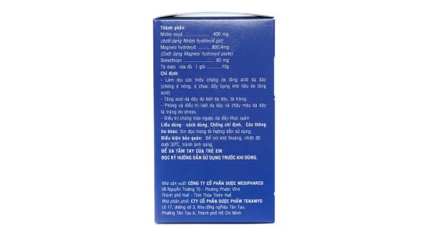 Hỗn dịch uống TenamydGel SM làm dịu triệu chứng do tăng acid dạ dày (20 gói x 10g)