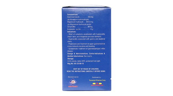 Hỗn dịch uống TenamydGel SM làm dịu triệu chứng do tăng acid dạ dày (20 gói x 10g)