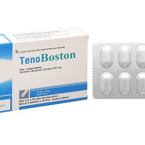 TenoBoston 300mg trị nhiễm HlV-týp 1, viêm gan B (3 vỉ x 10 viên)