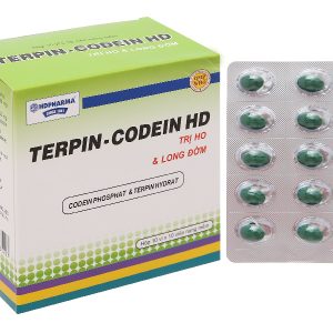 Terpin - Codein HD trị ho khan, ho do kích ứng (10 vỉ x 10 viên)