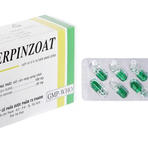 Terpinzoat trị ho, loãng đàm trong bệnh lý hô hấp (10 vỉ x 10 viên)