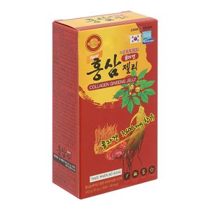 Thạch Collagen Nhân Sâm Mới giúp hạn chế lão hóa da hộp 10 gói x 12g