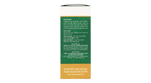 Dung dịch Thảo Dược Ngâm Chân Cung Đình hỗ trợ giảm triệu chứng phong thấp chai 100ml