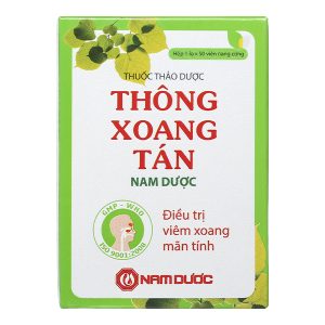 Thông Xoang Tán Nam Dược ngăn ngừa, trị viêm mũi, viêm xoang mạn tính lọ 50 viên