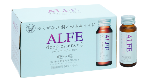 Nước uống Alfe Deep Essence bổ sung collagen, tăng độ ẩm, độ đàn hồi da hộp 10 chai x 50ml