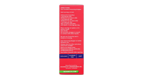 Dung dịch dầu cá BioAmicus Omega-3 hỗ trợ phát triển não bộ và thị giác lọ 30ml
