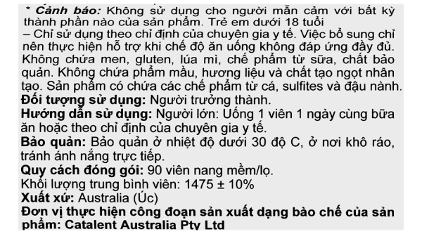Dầu cá Blackmores Omega Double High Strength Fish Oil bổ sung omega 3 chai 90 viên