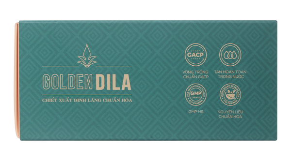 Golden Dila chiết xuất đinh lăng tăng cường thể lực, nâng cao đề kháng hộp 20 gói x 5g