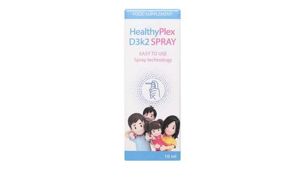 Dung dịch xịt Healthyplex D3K2 Spray hỗ trợ tăng hấp thu canxi chai 10ml