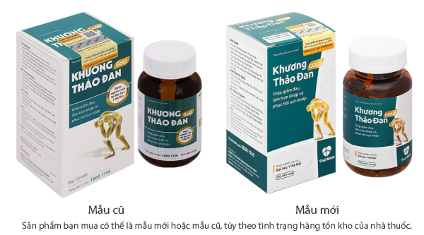 Khương Thảo Đan Gold giúp giảm triệu chứng thoái hóa khớp chai 120 viên
