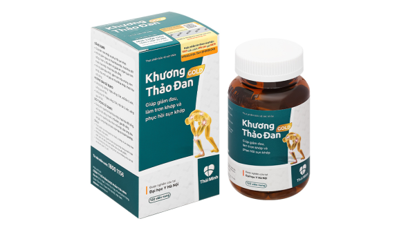 Khương Thảo Đan Gold giúp giảm triệu chứng thoái hóa khớp chai 120 viên