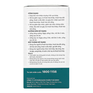 Khương Thảo Đan Gold giúp giảm triệu chứng thoái hóa khớp chai 120 viên