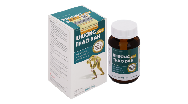 Khương Thảo Đan Gold giúp giảm triệu chứng thoái hóa khớp hộp 30 viên