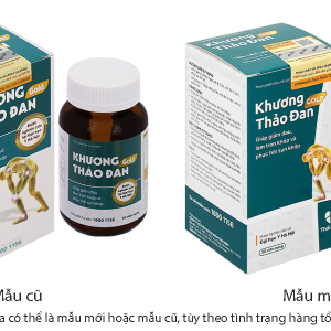 Khương Thảo Đan Gold giúp giảm triệu chứng thoái hóa khớp hộp 30 viên