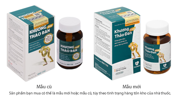 Khương Thảo Đan Gold giúp giảm triệu chứng thoái hóa khớp hộp 30 viên