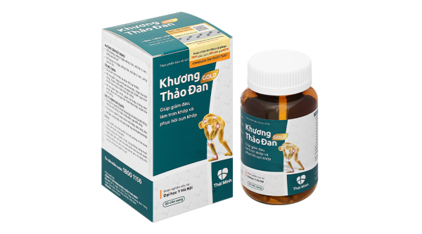 Khương Thảo Đan Gold giúp giảm triệu chứng thoái hóa khớp hộp 30 viên