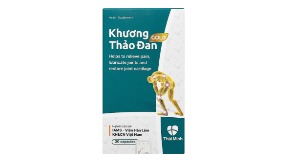 Khương Thảo Đan Gold giúp giảm triệu chứng thoái hóa khớp hộp 30 viên