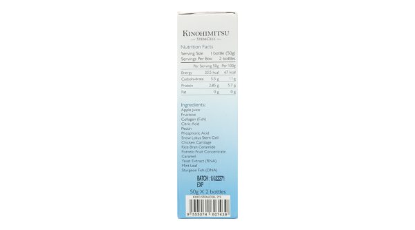Nước uống Kinohimitsu StemCell hạn chế lão hóa da hộp 2 chai x 50g