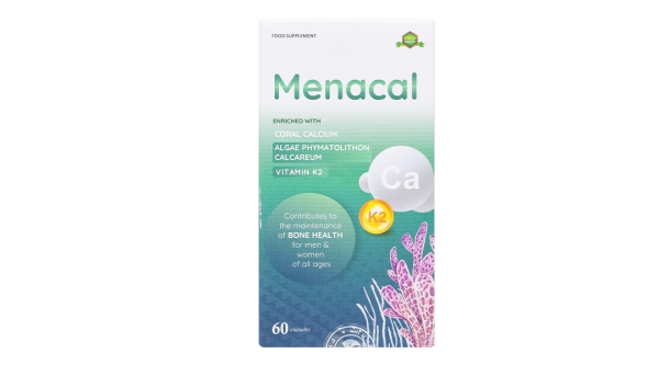Menacal bổ sung canxi, khoáng chất cho cơ thể giúp chắc răng, ngừa loãng xương hộp 60 viên