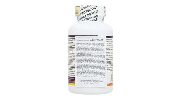 NuBest Tall 10+ hỗ trợ phát triển xương, giúp xương chắc khỏe lọ 60 viên