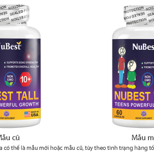NuBest Tall 10+ hỗ trợ phát triển xương, giúp xương chắc khỏe lọ 60 viên