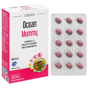 Ocean Mummy bổ sung Omega 3, vitamin và khoáng chất giúp tăng cường sức khỏe hộp 30 viên