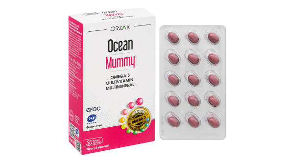 Ocean Mummy bổ sung Omega 3, vitamin và khoáng chất giúp tăng cường sức khỏe hộp 30 viên