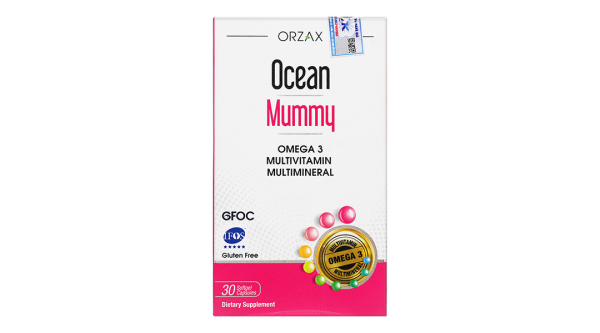 Ocean Mummy bổ sung Omega 3, vitamin và khoáng chất giúp tăng cường sức khỏe hộp 30 viên