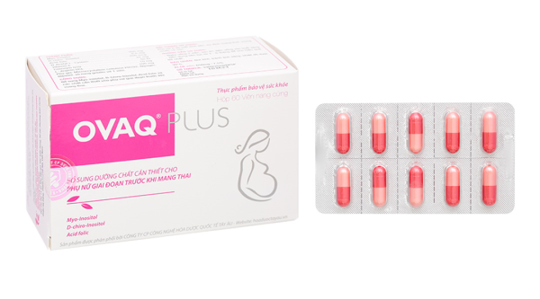 OvaQ Plus bổ sung dưỡng chất cần thiết cho phụ nữ trước khi mang thai hộp 60 viên