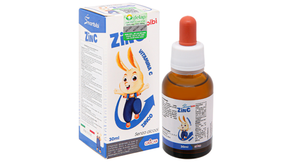 Siro Smartbibi Zinc hỗ trợ cải thiện tình trạng biếng ăn cho bé chai 30ml