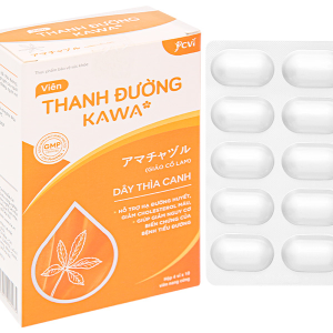 Thanh Đường Kawa hỗ trợ hạ đường huyết, giảm cholesterol máu hộp 40 viên
