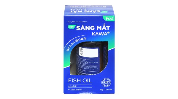 Dầu cá Sáng mắt Kawa giúp cải thiện thị lực hộp 30 viên