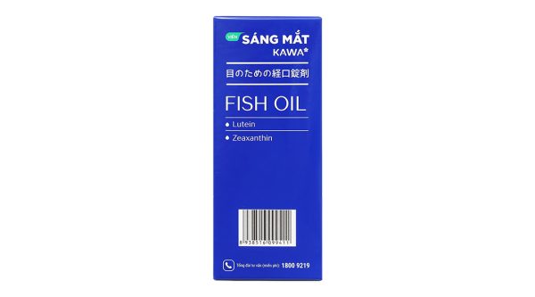 Dầu cá Sáng mắt Kawa giúp cải thiện thị lực hộp 30 viên