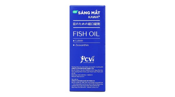 Dầu cá Sáng mắt Kawa giúp cải thiện thị lực hộp 30 viên