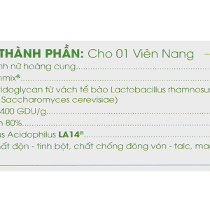 Lavima Biotic bổ sung lợi khuẩn, giảm nguy cơ viêm phụ khoa hộp 20 viên