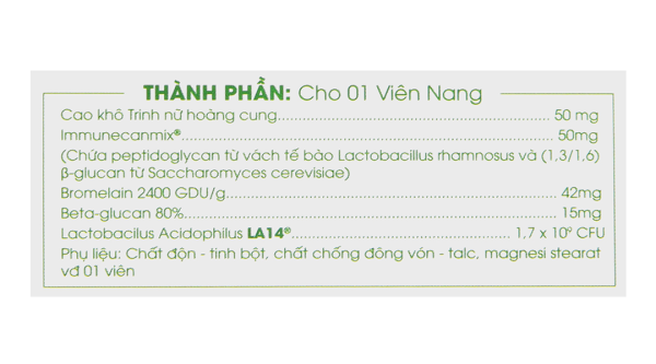 Lavima Biotic bổ sung lợi khuẩn, giảm nguy cơ viêm phụ khoa hộp 20 viên