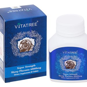 Vitatree Sheep Placenta 60000mg giúp hạn chế lão hóa da lọ 60 viên