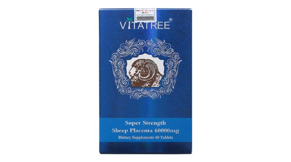 Vitatree Sheep Placenta 60000mg giúp hạn chế lão hóa da lọ 60 viên