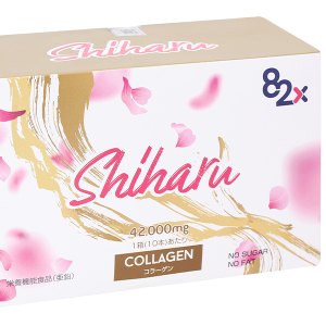 Nước uống 82X Shiharu Collagen giúp trẻ hóa da, duy trì độ ẩm mịn hộp 10 chai x 50ml
