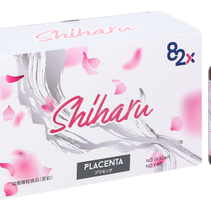 Nước uống 82X Shiharu Placenta giúp cân bằng nội tiết tố hộp 10 chai x 50ml