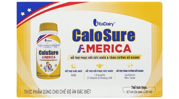 Sữa bột pha sẵn CaloSure America tăng cường đề kháng, hồi phục sức khỏe (24 chai x 237ml)