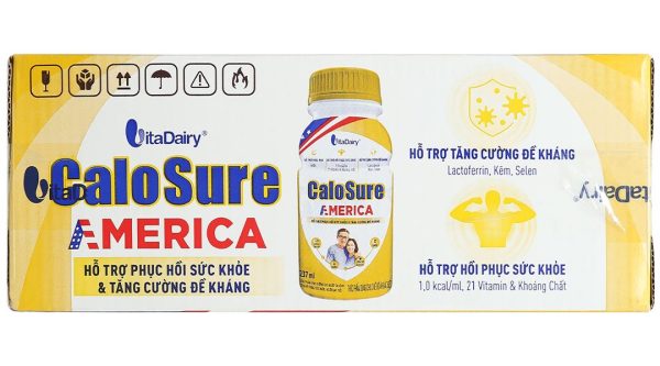 Sữa bột pha sẵn CaloSure America tăng cường đề kháng, hồi phục sức khỏe (24 chai x 237ml)