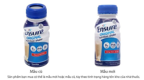 Sữa bột pha sẵn Ensure Original bổ sung dinh dưỡng hương vani (24 chai x 237ml)