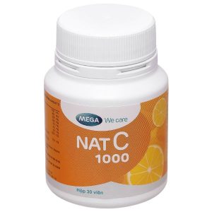 Nat C 1000 hỗ trợ tăng đề kháng hộp 30 viên