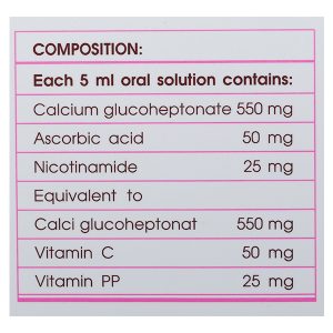 Dung dịch uống Calcium-Nic Extra bổ sung calci và vitamin (20 ống x 5ml)