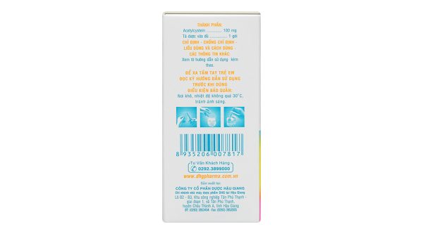 Thuốc bột Mitux E 100mg làm tiêu nhầy, loãng đờm (24 gói x 1.5g)
